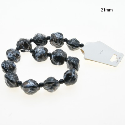 CERAMICA FORMA DE FLOR 21MM