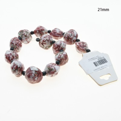 CERAMICA FORMA DE FLOR 21MM