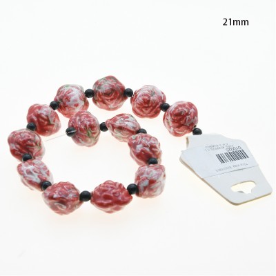 CERAMICA FORMA DE FLOR 21MM