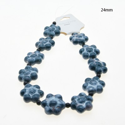 CERAMICA FORMA DE FLOR 24MM