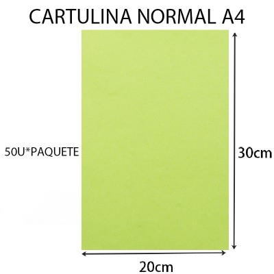 CARTULINA A4 20CM*30CM...