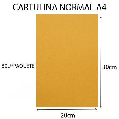 CARTULINA NORMA A4...
