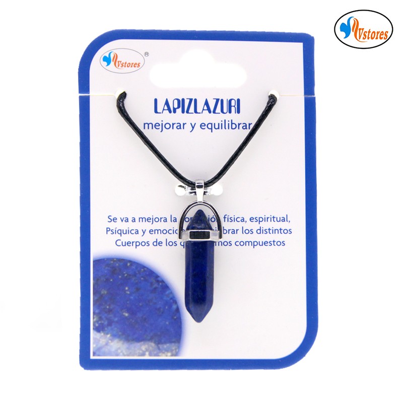 K089915 4pcs Lapis Lazuli péndulo colgante del grano 